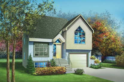 3 Bed, 1 Bath, 1345 Square Foot House Plan - #6146-00060