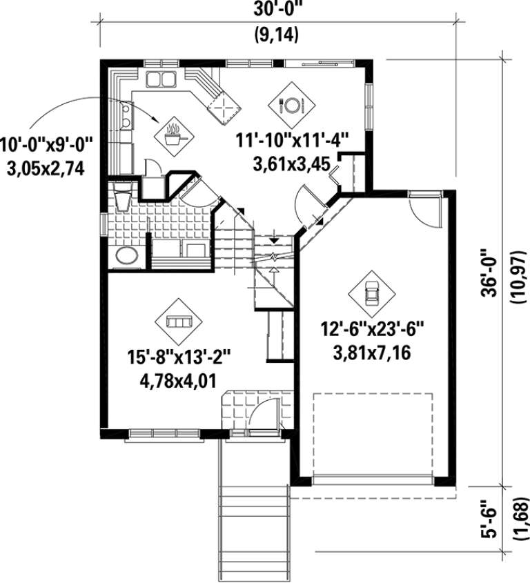 House Plan House Plan #17459 Drawing 1