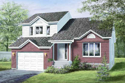 European House Plan #6146-00061 Elevation Photo