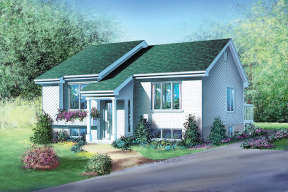Ranch House Plan #6146-00062 Elevation Photo