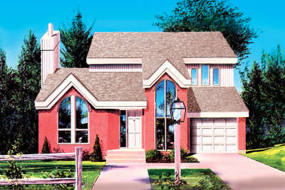 European House Plan #6146-00065 Elevation Photo