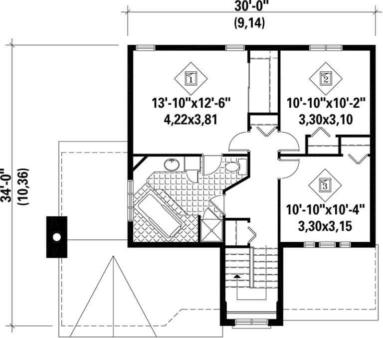 House Plan House Plan #17464 Drawing 2