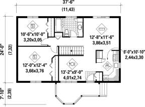 Main Floor Plan for House Plan #6146-00066