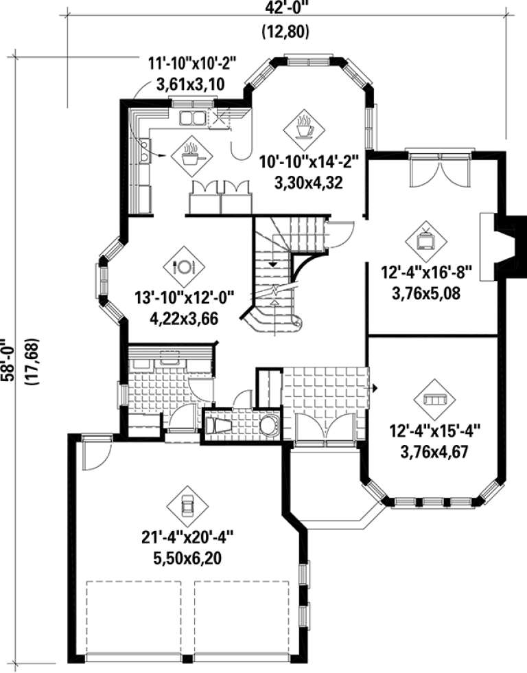 House Plan House Plan #17468 Drawing 1