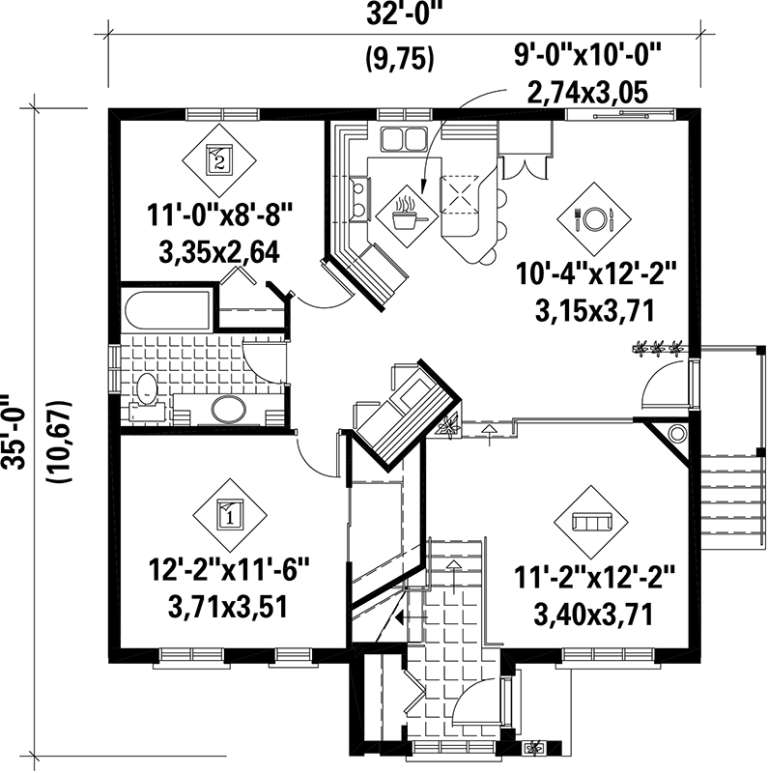 House Plan House Plan #17470 Drawing 1