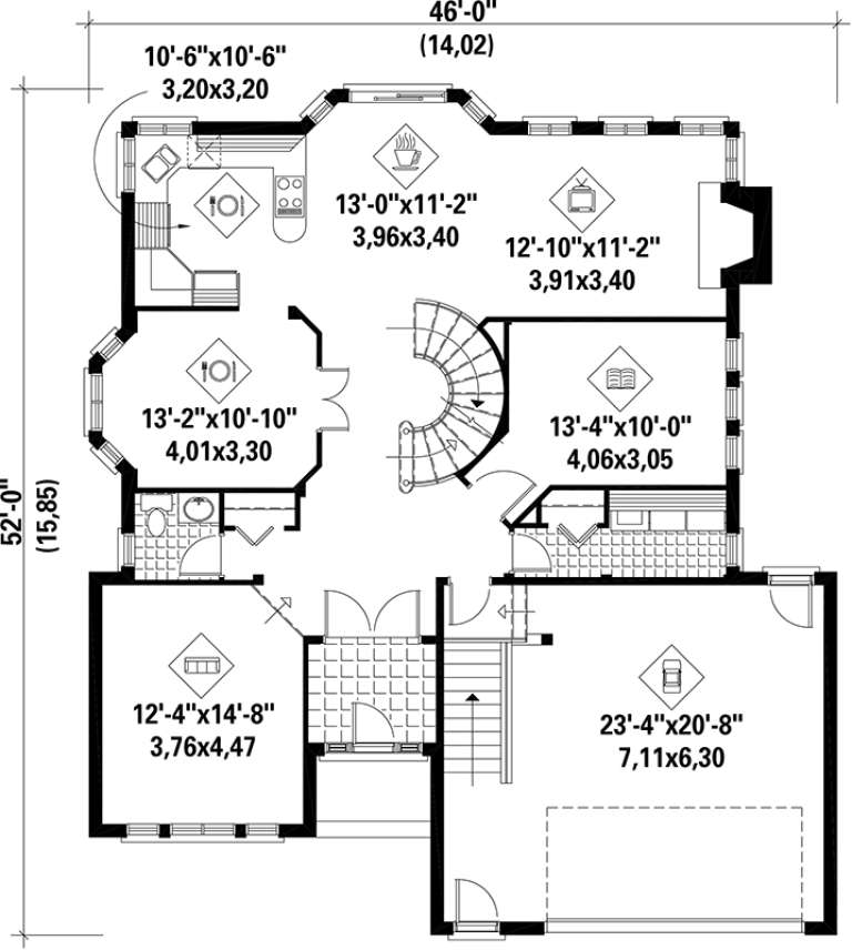 House Plan House Plan #17472 Drawing 1