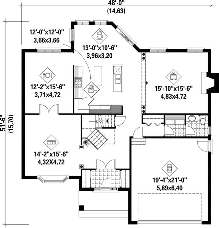 House Plan House Plan #17473 Drawing 1
