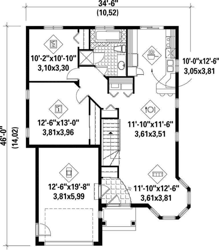 House Plan House Plan #17479 Drawing 1