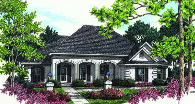 Traditional House Plan #048-00089 Elevation Photo