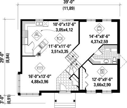 House Plan House Plan #17480 Drawing 1