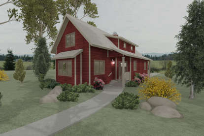 Mountain House Plan #3125-00004 Elevation Photo