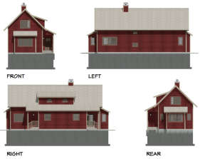 Narrow Lot House Plan #3125-00004 Additional Photo