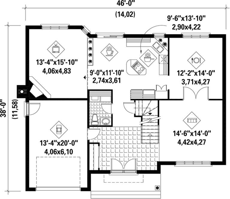House Plan House Plan #17489 Drawing 1