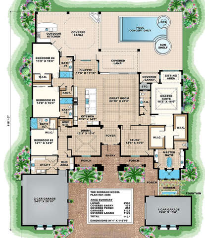 Main Floor Plan for House Plan #1018-00230