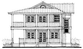 Charleston House Plan #028-00021 Elevation Photo