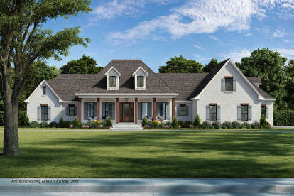 Country House Plan #041-00139 Elevation Photo