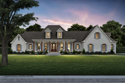 Country House Plan #041-00139 Elevation Photo