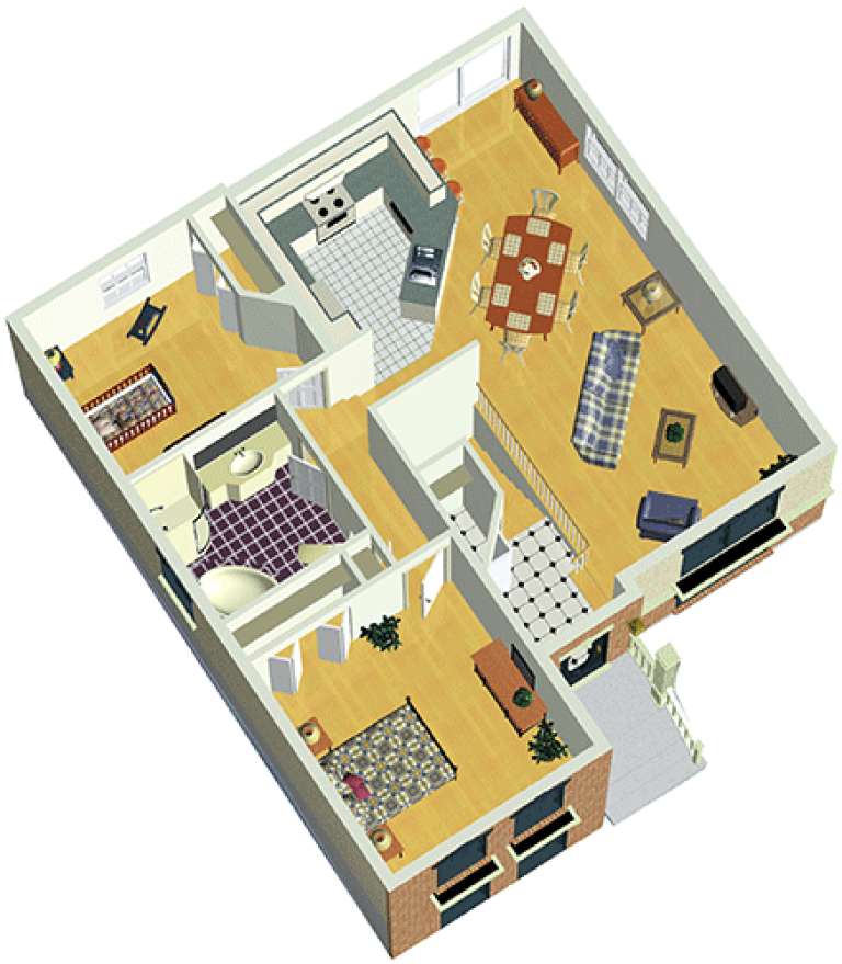 European House Plan #6146-00093 Additional Photo