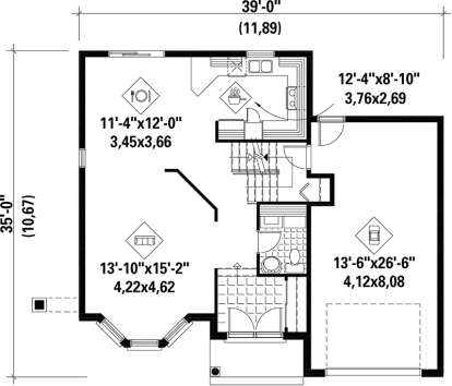House Plan House Plan #17504 Drawing 1