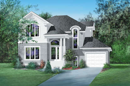 European House Plan #6146-00102 Elevation Photo