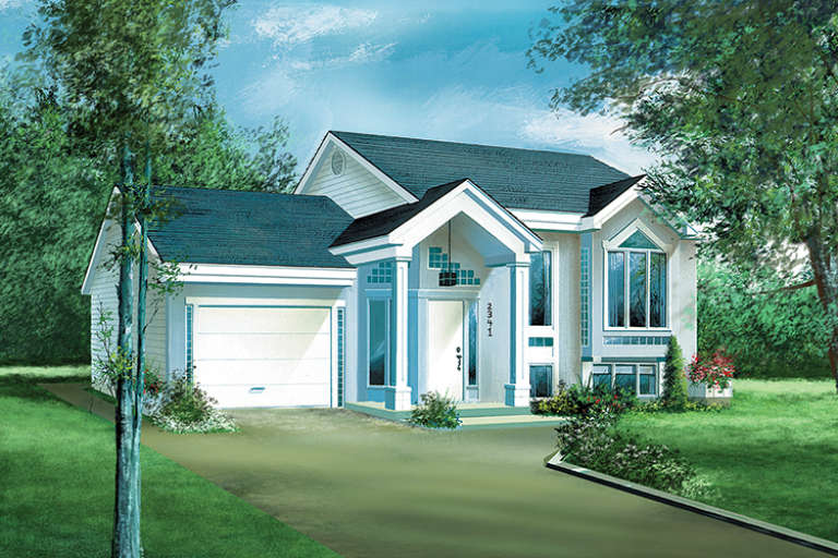 Contemporary House Plan #6146-00105 Elevation Photo