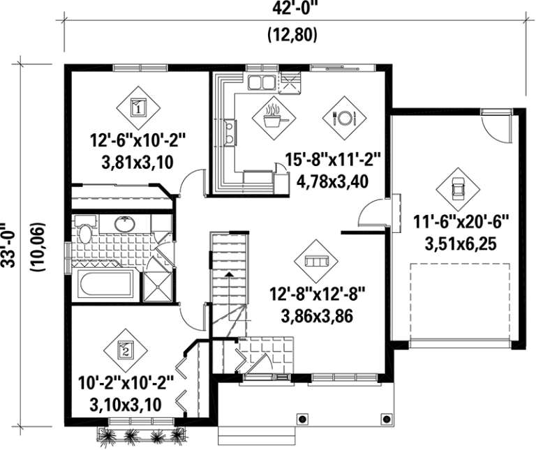 House Plan House Plan #17517 Drawing 1