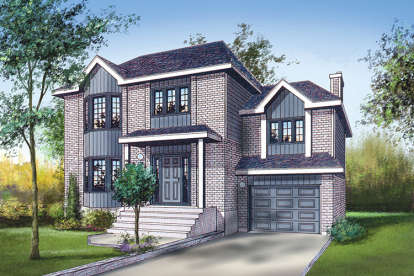 European House Plan #6146-00117 Elevation Photo