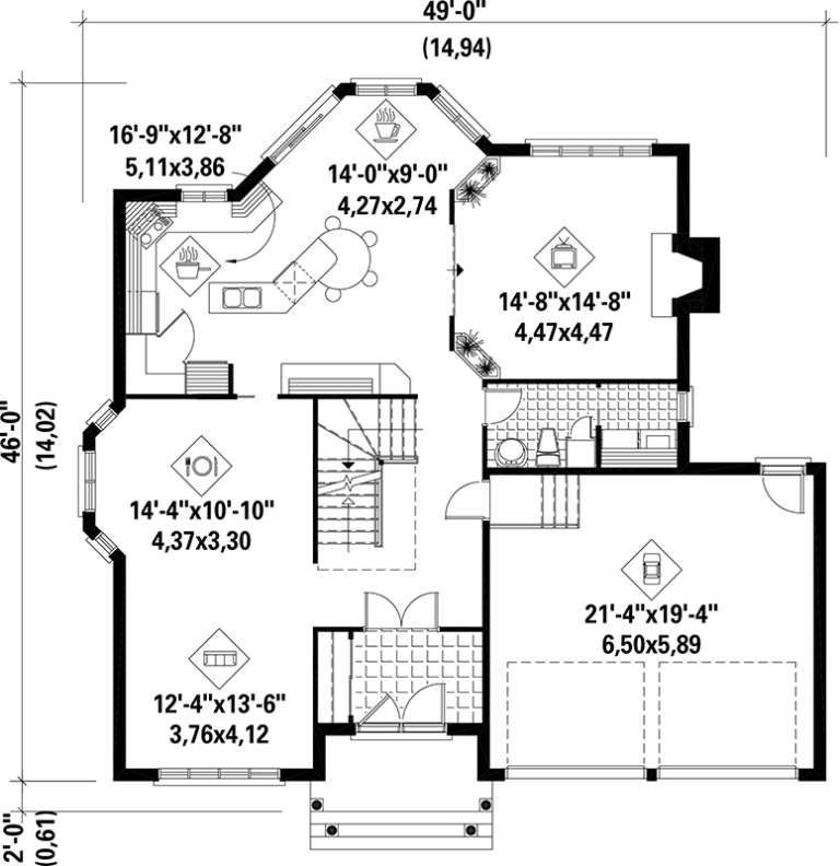House Plan House Plan #17528 Drawing 1