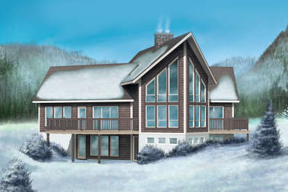 Mountain House Plan #6146-00119 Elevation Photo