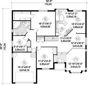 Main Floor Plan for House Plan #6146-00120