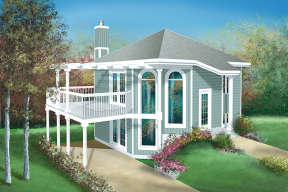 Small House Plan #6146-00128 Elevation Photo