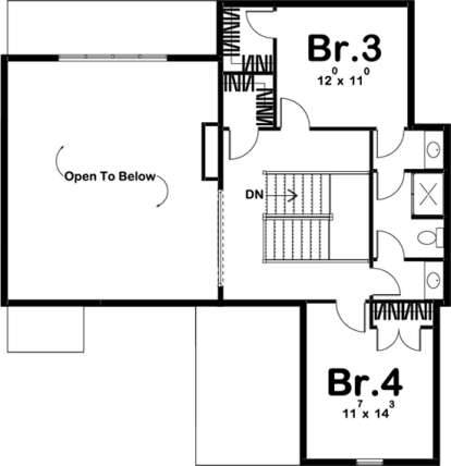Second Floor for House Plan #963-00142