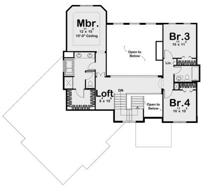 Second Floor for House Plan #963-00143