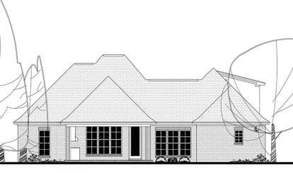 French Country House Plan #041-00140 Elevation Photo
