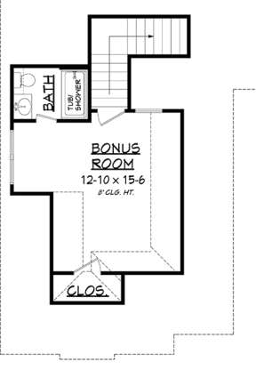 Bonus Floor Plan for House Plan #041-00140