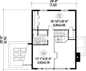 Upper Floor Plan for House Plan #6146-00133
