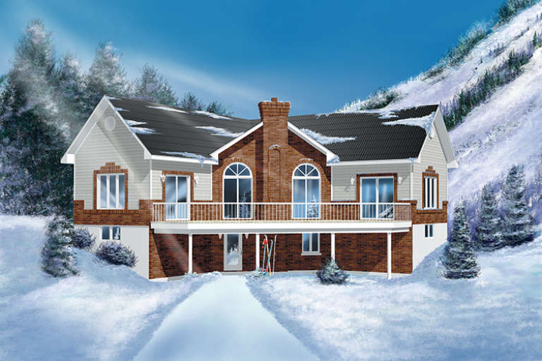 Mountain House Plan #6146-00134 Elevation Photo