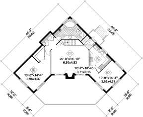 Main Floor Plan for House Plan #6146-00134