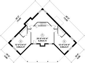 Basement Floor Plan  for House Plan #6146-00134