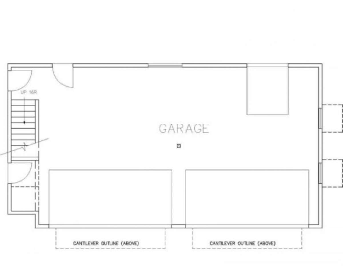Garage Floor for House Plan #039-00401