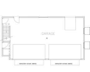Garage Floor for House Plan #039-00401