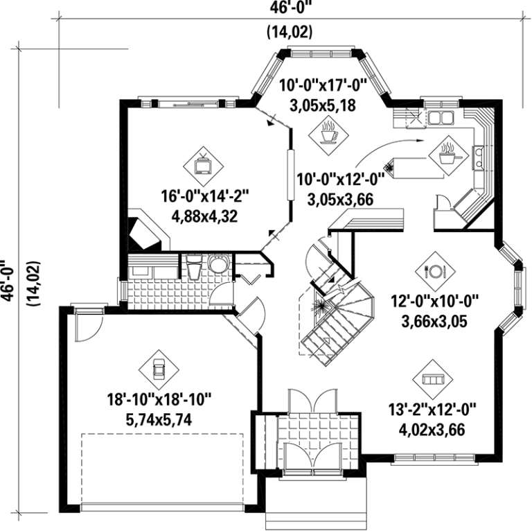 House Plan House Plan #17552 Drawing 1