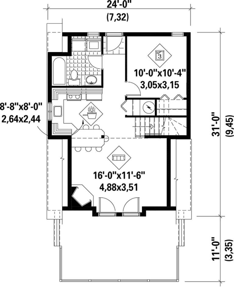 House Plan House Plan #17555 Drawing 1