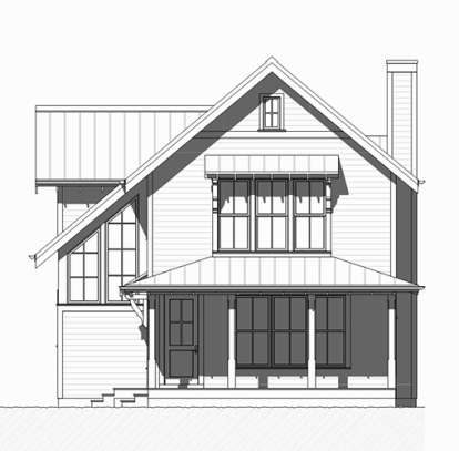 Vacation House Plan #1637-00122 Elevation Photo