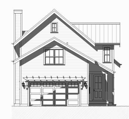 Vacation House Plan #1637-00122 Elevation Photo