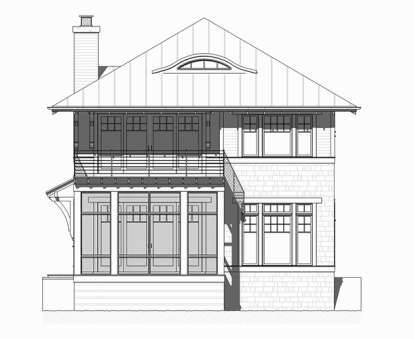 Vacation House Plan #1637-00124 Elevation Photo
