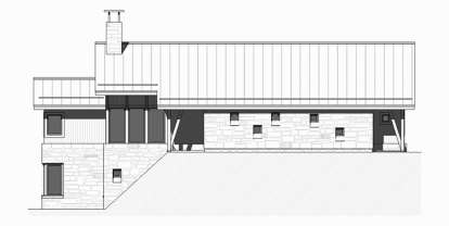 Mountain Rustic House Plan #1637-00125 Elevation Photo