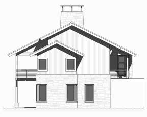 Mountain Rustic House Plan #1637-00125 Elevation Photo