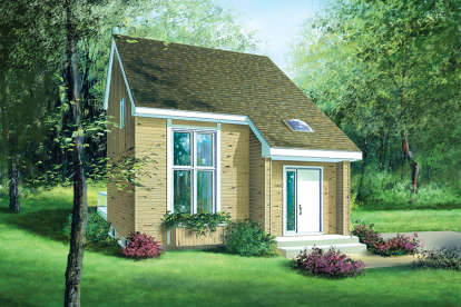2 Bed, 1 Bath, 1113 Square Foot House Plan - #6146-00144