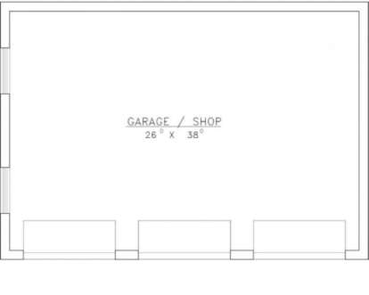 Garage Floor for House Plan #039-00402